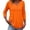 Orange, variant on Active Tops Women Shirt Women T Shirt Womens V Neck Tech Stretch Women Sports T Shirt Athletic Wear Tops for Women Shirts for Women with Sleeves Striped Long Sleeved Shirt Women Blue XXL