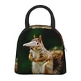 thumbnail image 1 of Fotbe Squirrels Eating Peanuts On The Tree Bolsa de Almuerzo con Estampado, Lonchera Aislada, Contenedor de Comida Reutilizable Tipo Cooler a Prueba de Fugas, 1 of 6