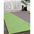 thumbnail image 3 of Ahgly Company Machine Washable Indoor Round Transitional YellowGreen Area Rugs, 8' Round, 3 of 7