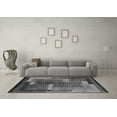 thumbnail image 3 of Ahgly Company Indoor Square Oriental Gray Modern Area Rugs, 6' Square, 3 of 4