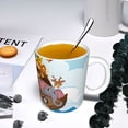 thumbnail image 5 of Yiaed Rainbow Animals on Noah's Ark Print Ceramics Coffee,Large Handle Design,Extra Large Tea and Coffee Cup for Office and Home Mugs, 5 of 6