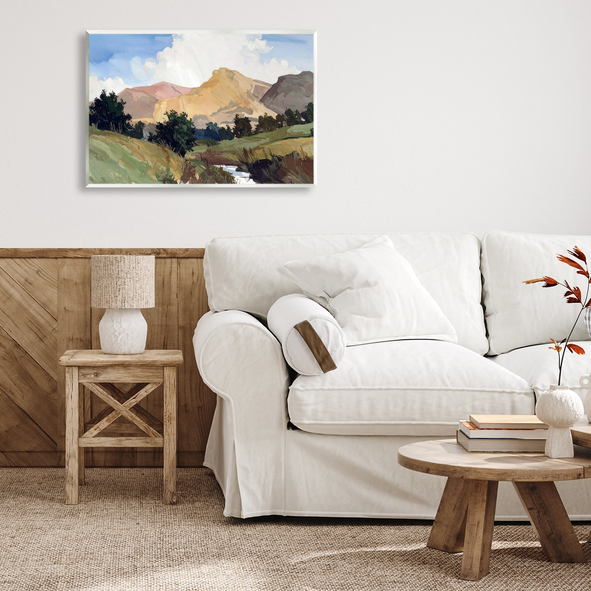 Stupell Industries River Mountain Divide Wall Plaque Art, design by Alonza Saunders