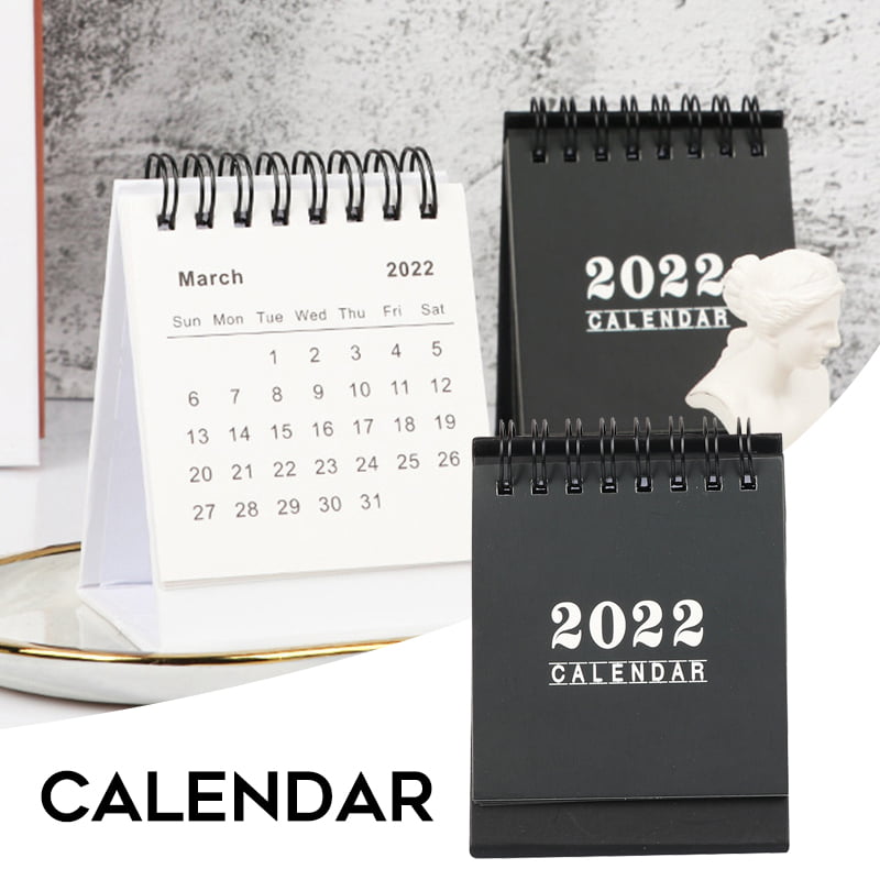 Small desk calendar 2020-2021 with stand 8" x 10" 