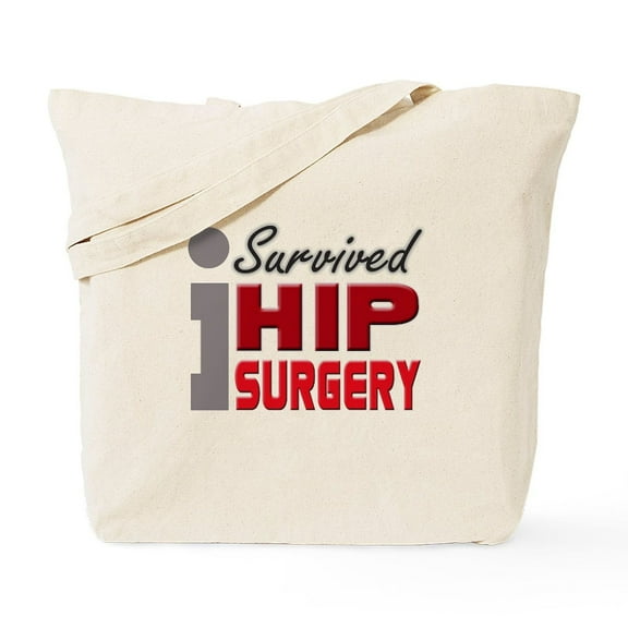 CafePress - Hip Surgery Survivor Tote Bag - Unisex Canvas Tote Bag, Beige, 1-Piece