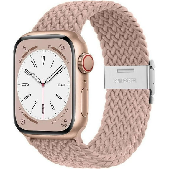 LEIXIUER Compatible with Apple Watch Bands 41mm 40mm 38mm, Braided Solo Loop Nylon Sport Stretchy Elastic Strap with Adjustable Buckle Wristband for iWatch Series 8 7 6 SE 5 4 3 2 1 Ultra,Women Men