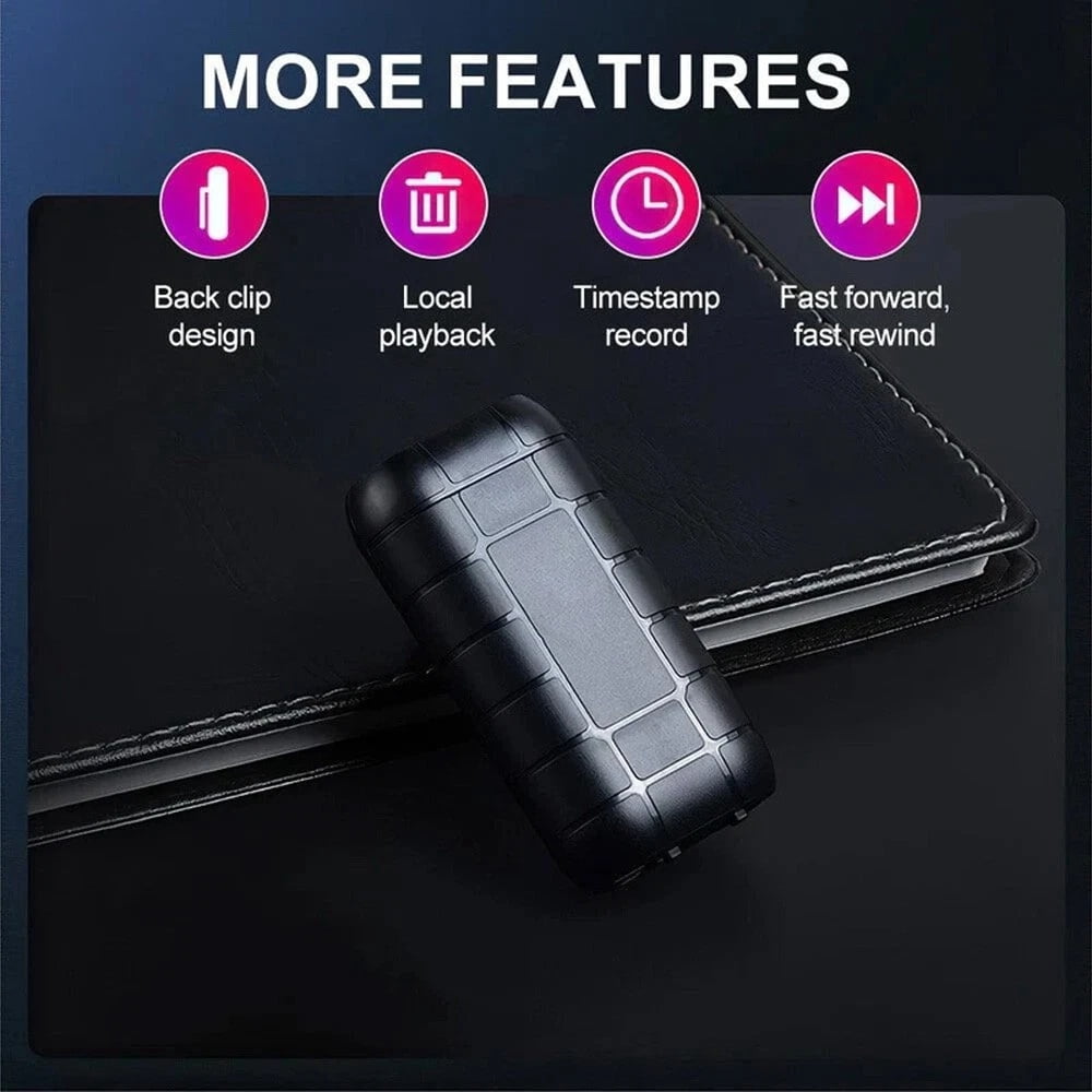 1 PCS Mini Spy Voice Activated Recorder Digital Audio Magnetic 64GB MP3 Player
