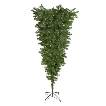 UPC 715833000102 product image for Northlight 5.5  Prelit Artificial Christmas Tree Upside Down Spruce - Clear Ligh | upcitemdb.com
