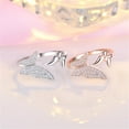 thumbnail image 2 of Under 5$ Open Rings for Women Fashion Cool And Mysterious Cubic-Zirconia Outer Band Spins Wonderful Gift Jewelry on Clearance, 2 of 6