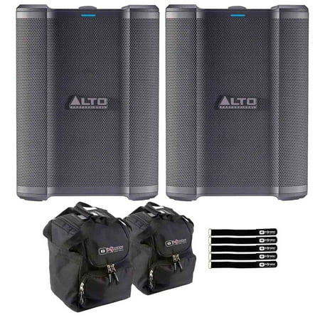 Alto Professional BUSKER 200W Premium Battery Powered Portable PA 2-Pack with Protective Cases Package
