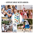 thumbnail image 6 of Honeii Colorful Dinosaur print basktball shirt for men and women, Unisex basketball jersey for Theme party-Large, 6 of 6