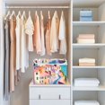 thumbnail image 4 of Yayeee Collapsible Cube Storage Bin with Lid Fabric Closet Decorative Basket with Handles, Abstract Painting, 4 of 7