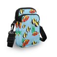 thumbnail image 2 of HELLHERO Women Adjustable Shoulder Strap Polyester Crossbody Small Bags Unisex 4.33x1.97x7.09 Fish Pattern Design, 2 of 5