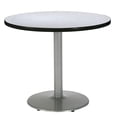 thumbnail image 3 of KFI Studios Mode Round 3.5' Dining Table Set, Grey Nebula, 4 White Jive Chairs, 3 of 3