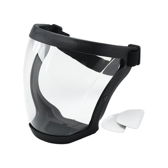 Almencla Visage Complet Anti-Buée pour Meulage Construction Découpe Noir et Transparent