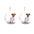 thumbnail image 1 of Iron Art Siéntese en la luna Lovely Dog Moon Ornament para los amantes de los perros Christmas Tree Pendent 2PC Wmkox8yii gf6361, 1 of 4