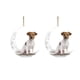 thumbnail image 1 of Iron Art Siéntese en la luna Lovely Dog Moon Ornament para los amantes de los perros Christmas Tree Pendent 2PC Wmkox8yii gf6361, 1 of 4
