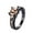 Gold, variant on Mens Rings Clearance Gorgeous Black Copper Alloy Ring Inlaid with Zircons In Various Colors Furniture Clearance