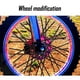 thumbnail image 5 of Juego de 72 fundas decorativas para radios de rueda de bicicleta y motocicleta | Cubre radios de plástico de 24 cm en 10 colores | Fácil instalación sin herramientas, 5 of 6