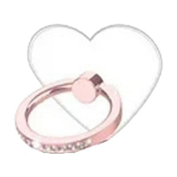 Transparent Phone Ring Holder Grip, Heart Flower Clear Phone Grip Clear Finger Kickstand Cell 360 Degree Rotation Holder,Universal Phone Ring Holder for Most