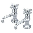 thumbnail image 5 of Water Creation  Vintage Classic Basin Beaks Lavatory Faucet in Chrome Finish Hot and Cold labeled porcelain lever handles, 5 of 5