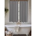 thumbnail image 7 of Living Room Curtains 72 Inches length, Black Striped Window Treatment Curtain Drapes, Modern Farmhouse Black White Stripes Light Filtering Drapes for Bedroom Laundry Room, 52"x72", 2 Panels, 7 of 7