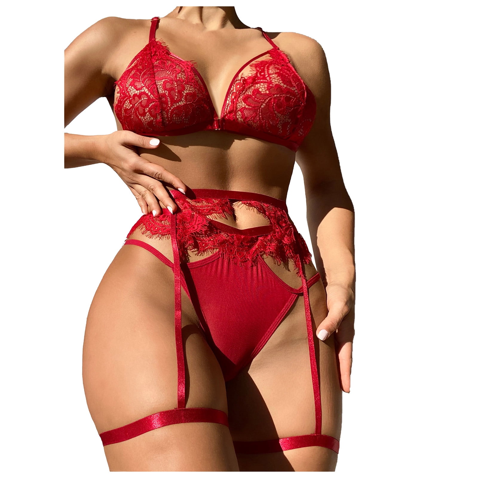 jovati Babydoll Lingerie pour les Femmes Sexy Chaud Sexy Femmes Dentelle  Creux Sous-Vêtements Babydoll Vêtements de Nuit Intimes String avec  Ensemble ...