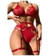 thumbnail image 1 of Sexy mujer encaje ahueca hacia fuera Babydoll ropa interior ropa de dormir íntima Tanga con liga conjunto de lencería Fridja  nalpqowj39126, 1 of 8