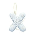 thumbnail image 2 of Christmas White 26 Letters & Snow Hat Pendants, Christmas Tree Pendants, Christmas 26 Letter Decoration, Christmas Decoration, 2 of 4