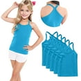 thumbnail image 2 of Bixock Toddler Boys and Girls Summer Tops,Cotton Short Sleeve T-Shirts,Kids 5 Pack Solid Color Y Back Tank Tops for Boys and Girls Crew Neck Sleeveless Casual Tops, 2 of 6