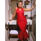 thumbnail image 3 of Vestido largo sin mangas con espalda descubierta para mujer, vestido elegante y sexy ajustado Y2K de verano 2024 para fiesta de cumpleaños y discoteca, 3 of 4