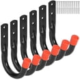 thumbnail image 1 of Heavy Duty Garage Storage Utility Hooks, Color Black, Pack of 6, 1 of 3