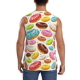 thumbnail image 4 of Balery Color Donut Camisetas sin mangas para hombre, absorbe la humedad y protege contra el mal olor.-3X-Large, 4 of 7