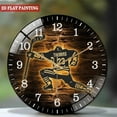 thumbnail image 2 of Decorative Clocks： Ice Hockey Glass Wall Clock,  Player Cheer  Decor Wall Clock for Homes, Bars, Offices, Man Caves, Garages, And Living Rooms. Also Makes A Great Gift. Style 12×12inch(30×30cm), 2 of 8