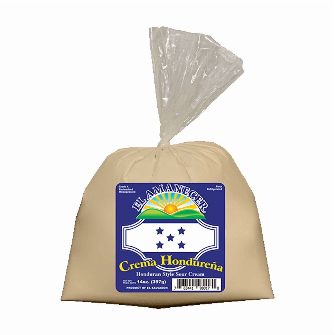 El Amanecer Crema Hondureña (bolsa) 12/14 oz.