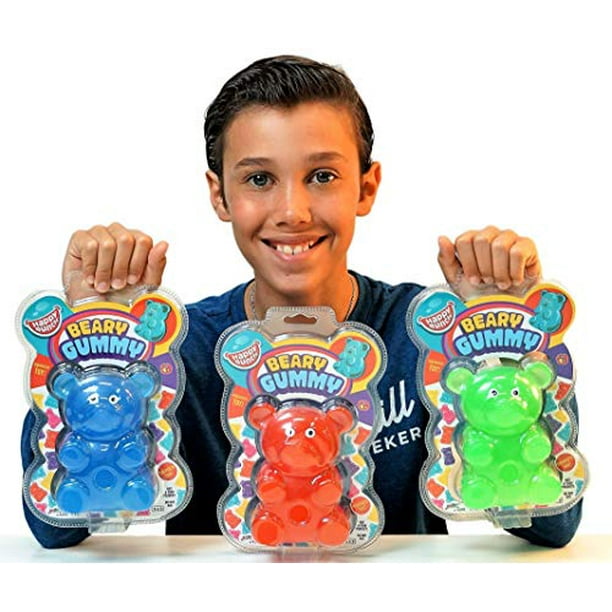 JA-RU Jumbo Squishy Gummy Bears Toys Plus 1 Sticker (24 Squishy Bears)  Giant Animal Squeeze Toys for Kids 4+. | WM-4341-24