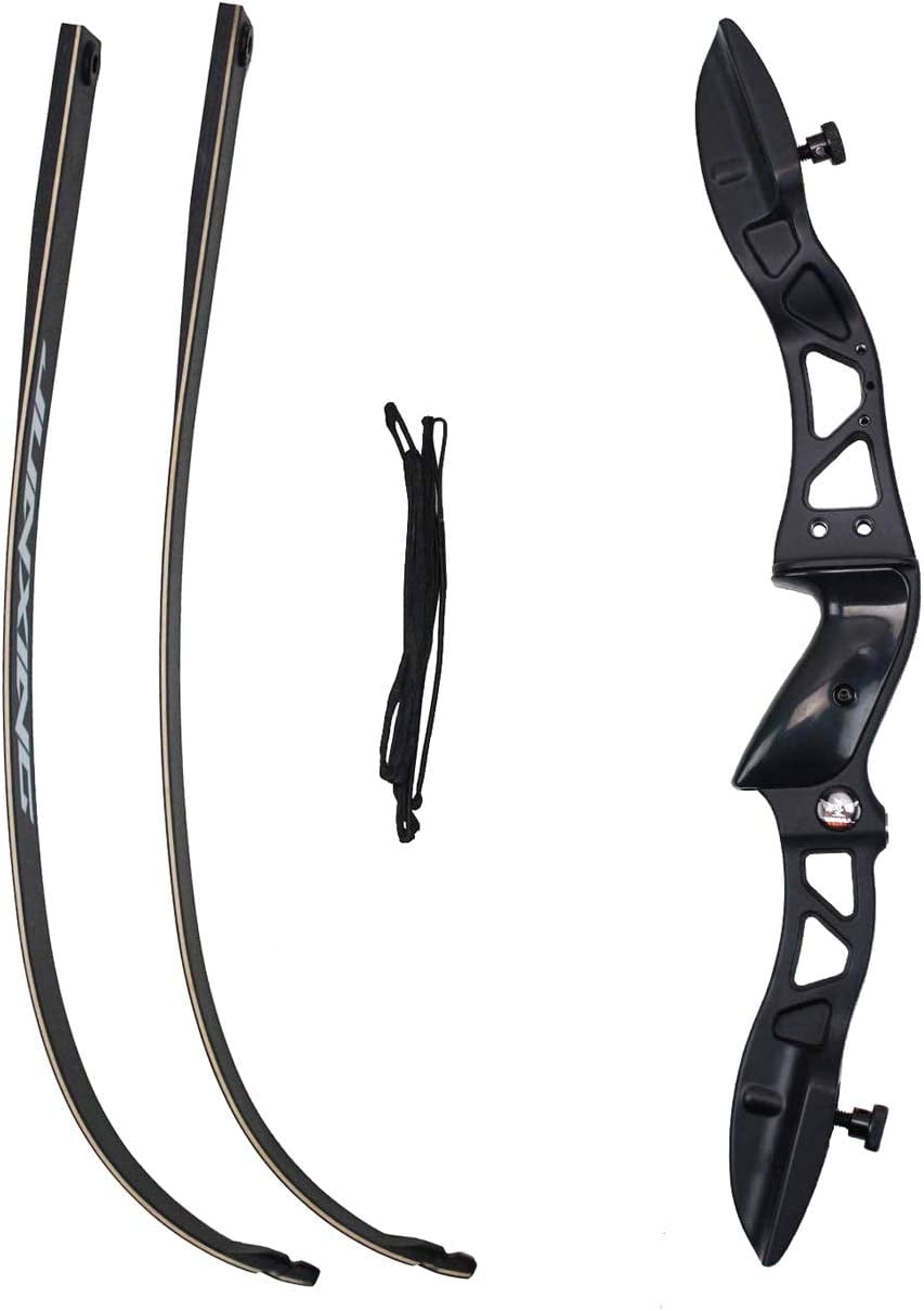 66" Metal Riser Takedown Recurve Bow Adult Archery Competition Athletic Bow Weights 20 22 24 26 28 30 32 34 36 LB Right Handed Archery Kit
