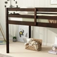 thumbnail image 4 of Kacho Loft Bed, Solid Wooden, Rubber Wooden Twin Loft Bed with Ladder, Bed Platform of Strengthened Slats, Loft Bed for Bedroom Childroom, No Box Spring Needed, Easy Assembly, Espresso, 4 of 8