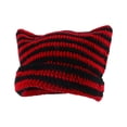 thumbnail image 4 of Sombrero Sunnimix Gorro De Ganchillo Negro Rojo, 4 of 8