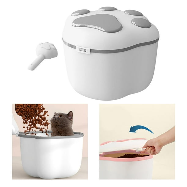 Recipiente de Almacenamiento de Comida para Perros Colco Capacidad 8-10 kg Color Gris