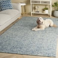 thumbnail image 3 of SAFAVIEH Abstract Carina Solid Area Rug, Blue/Ivory, 8' x 10', 3 of 11
