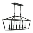 thumbnail image 5 of Industrial 6-Light Pendant Lighting for Kitchen Island Light Fixture Ceiling Mount Chandelier for Dining Room, Living Room, Bedroom 36 inch Adjustable Chain, 5 of 10