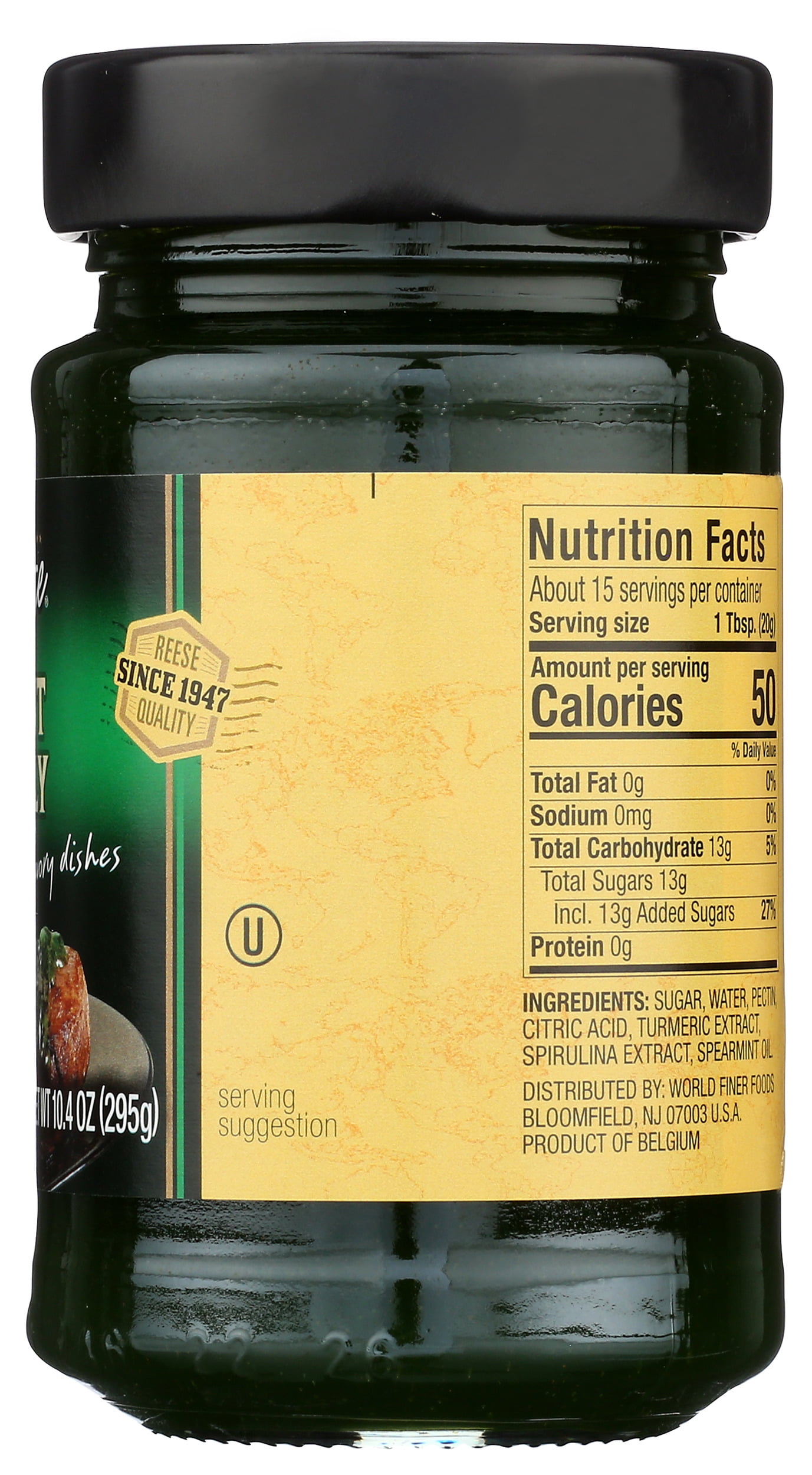 Pack of 12, Reese Mint Jelly, 10.4 oz
