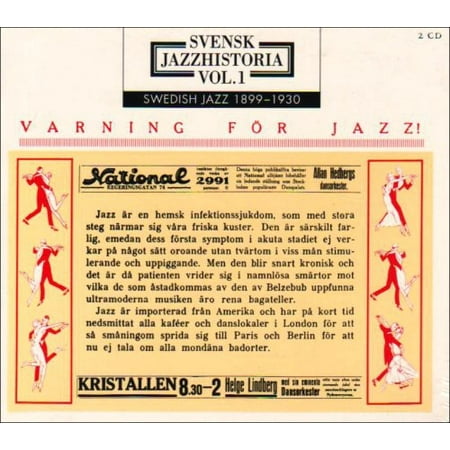 Swedish Jazz History, Vol. 1: Jazz Warning 1899-1930 [With Book]