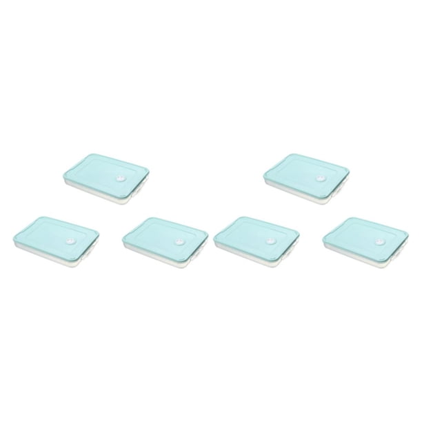 Billuyoard 3 unids/set elegantes contenedores de almacenamiento de alimentos Dumplings caja para el frigorífico fresca y organizada Verde Matcha 1 capa y 1 funda 2Conjunto