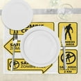 thumbnail image 3 of Ambesonne Zombie Place Mats Set of 4, Safe Area Zone, Standard Size, Yellow Black, 3 of 6