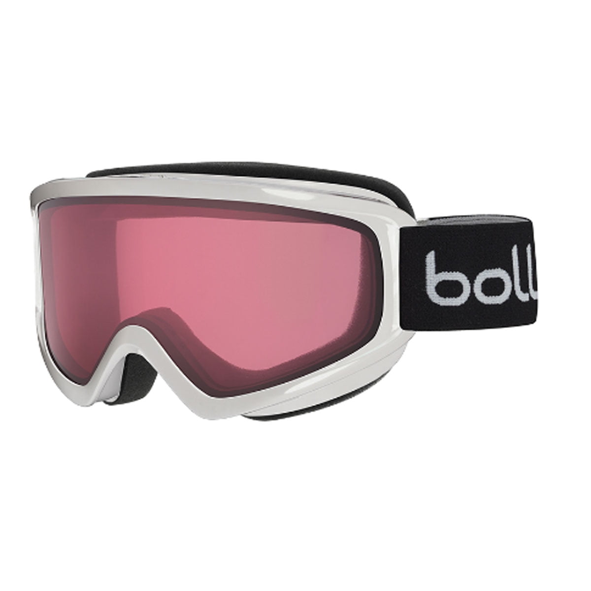 Bolle Freeze Ski Goggles 21488 Shiny White Vermillon Gun Lens for sale online 