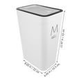 Weijiyouyu Trash Can with Lid Plastic Garbage Bin Large Waste Bin