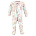thumbnail image 3 of Touched by Nature Unisex Baby Organic Cotton Sleep and Play, Traditional Floral, Newborn, 3 of 5