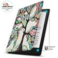 thumbnail image 5 of Case for 6.8" Kindle Paperwhite 11th Generation 2021 / Kindle Paperwhite Signature Edition, PU Leather Cover, Protective Sleeve Folio Case for Kindle E-Reader with Auto Sleep/Wake, Life Love Tree, 5 of 7