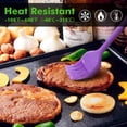 thumbnail image 5 of TATTOM Silicone Heat Resistant Marinating Meat Grill Basting Pastry Brush for Oil Butter Sauce Sausages Desserts Turkey Baster Grill Barbecue, Multicolor, 5 of 7